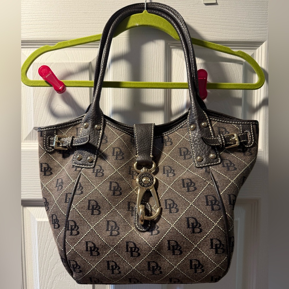 Dooney & Bourke Brown Half Moon Tote LIKE NEW